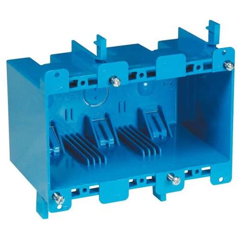 3 gang metal junction box with cover|3 gang box old work.